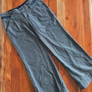 Idra Wide Leg Navy and Gray Trousers